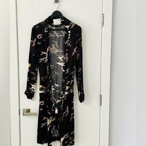 Wilfred silk-feel duster, size M